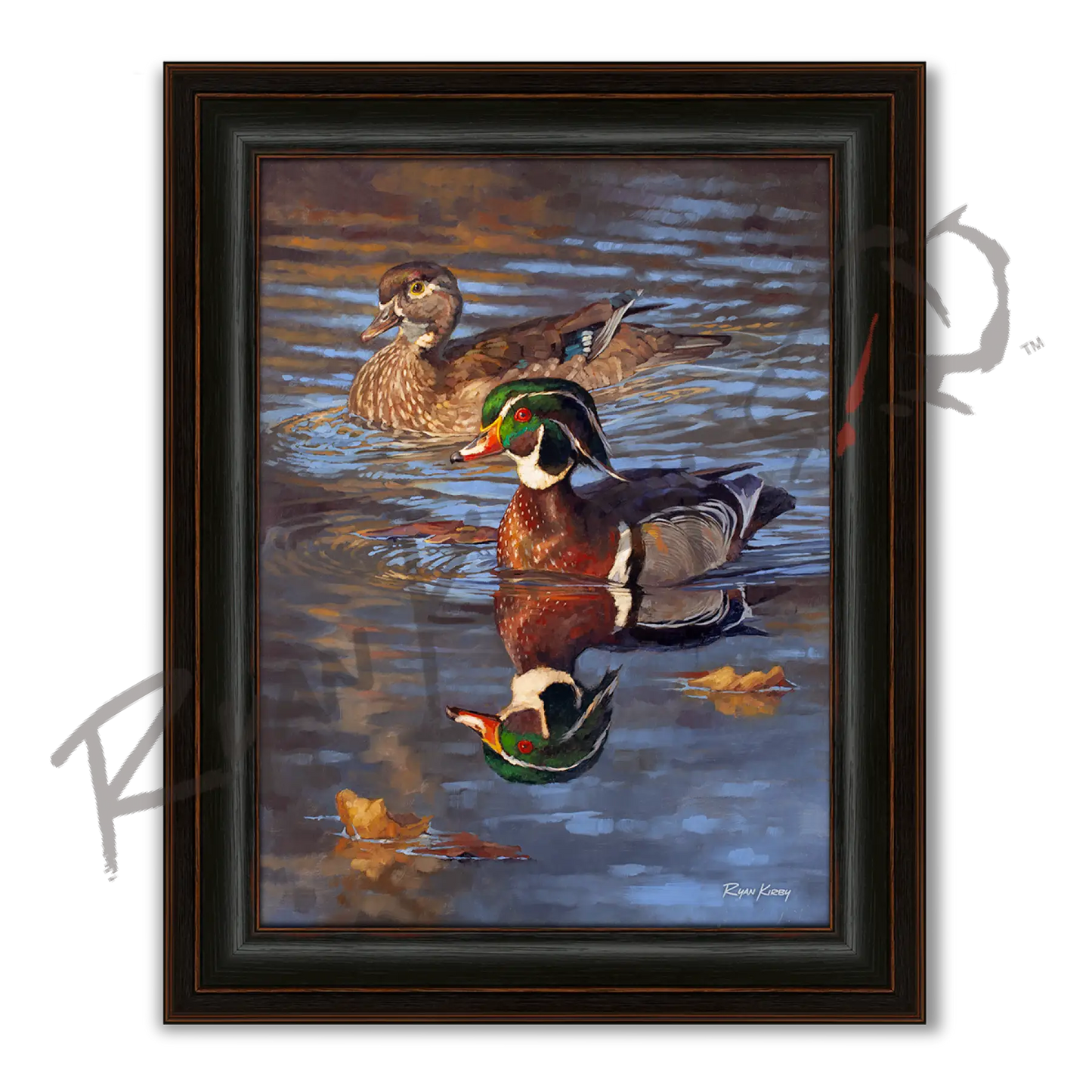 ’Ripple Effect’ Canvas Print - Midnight Oak - Canvas Print