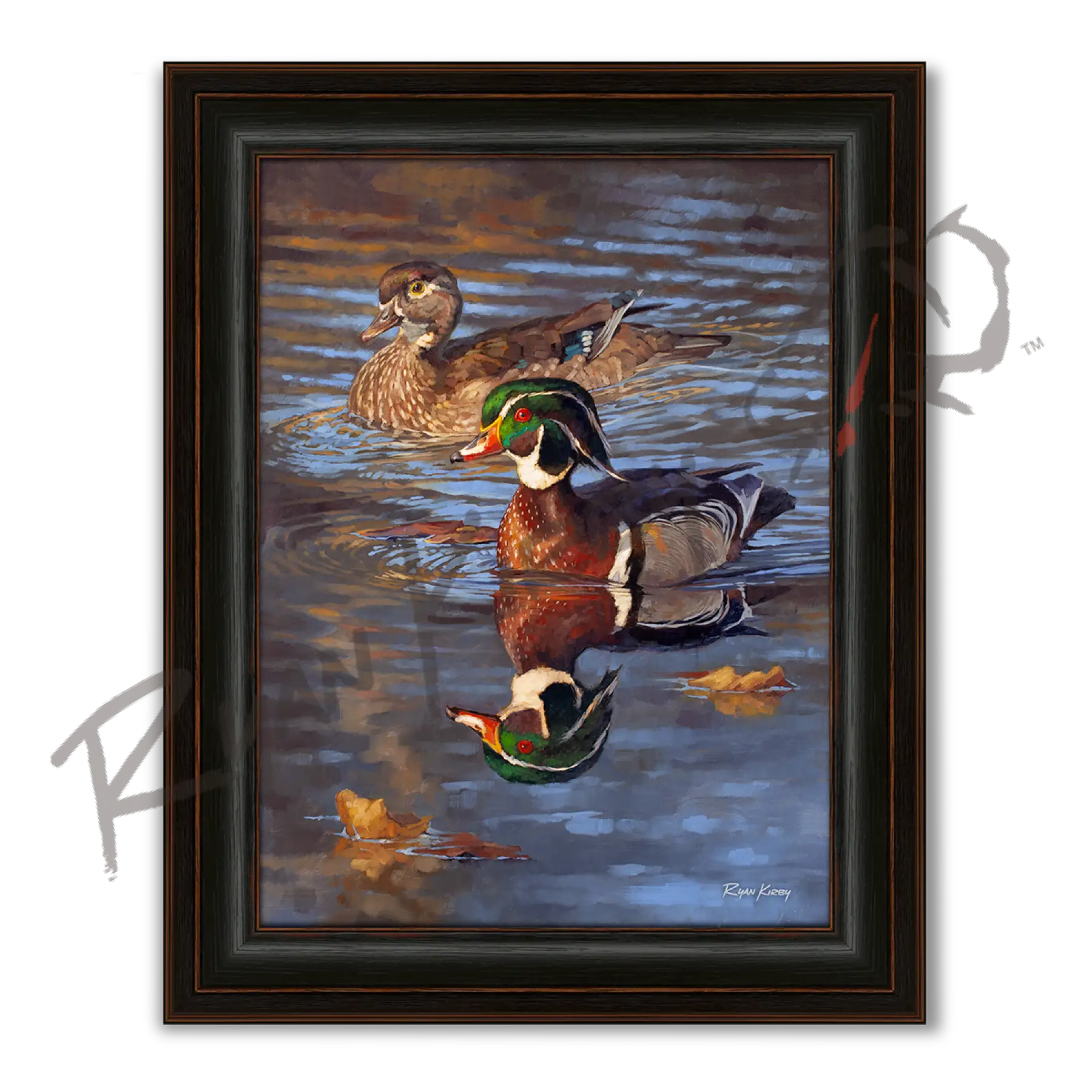 ’Ripple Effect’ Canvas Print - Midnight Oak - Canvas Print