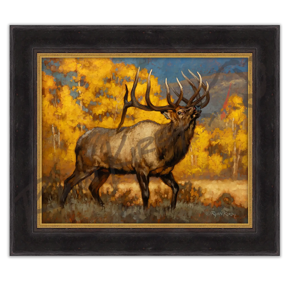 ’Scent of September’ Bull Elk Original Oil Painting - Original Oil Painting
