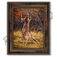 ’Scrape Line’ White-Tailed Deer Canvas Art Print Classic Bronze