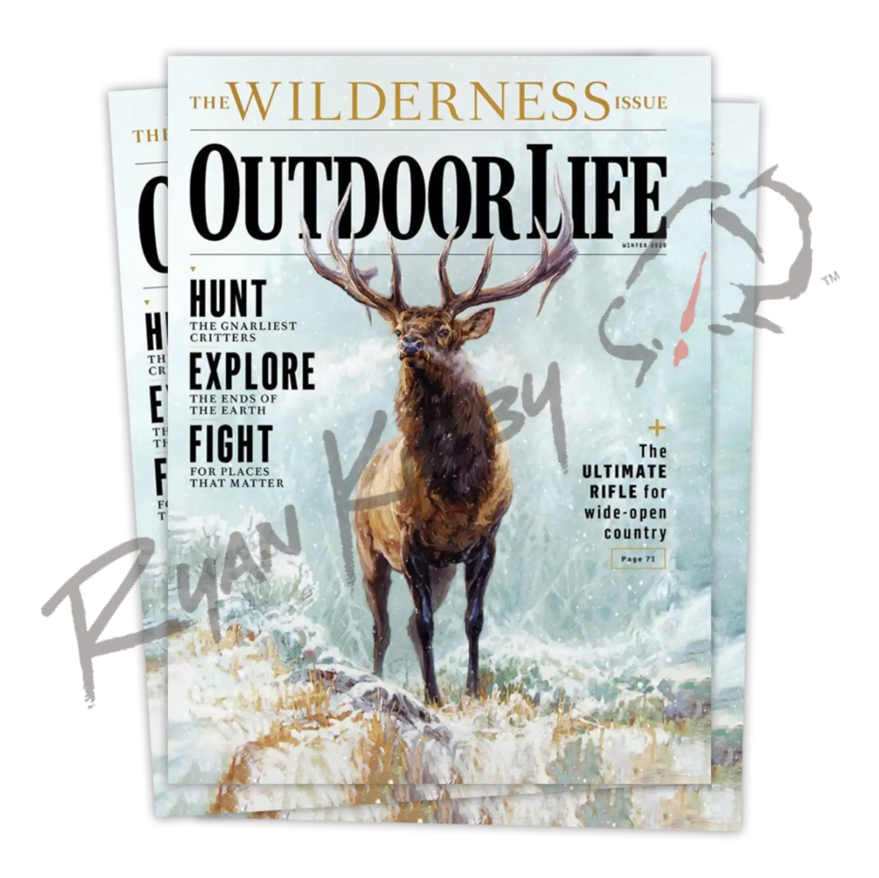 Signed Winter 2020 Issue Of Outdoor Life Magazine