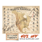 Stamp-N-Bent ’Waterfowl Flyways Of North America’ Poster