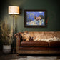 ’The Defender’ Bull Elk Canvas Art Print - Canvas Print