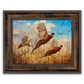 ’The Departure’ Pheasant Canvas Art Print Classic Bronze Canvas Print
