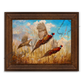 ’The Departure’ Pheasant Canvas Art Print Reclaimed Chestnut Canvas Print