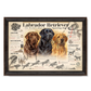 ’The Labrador Retriever’ Paper Print Reclaimed Walnut