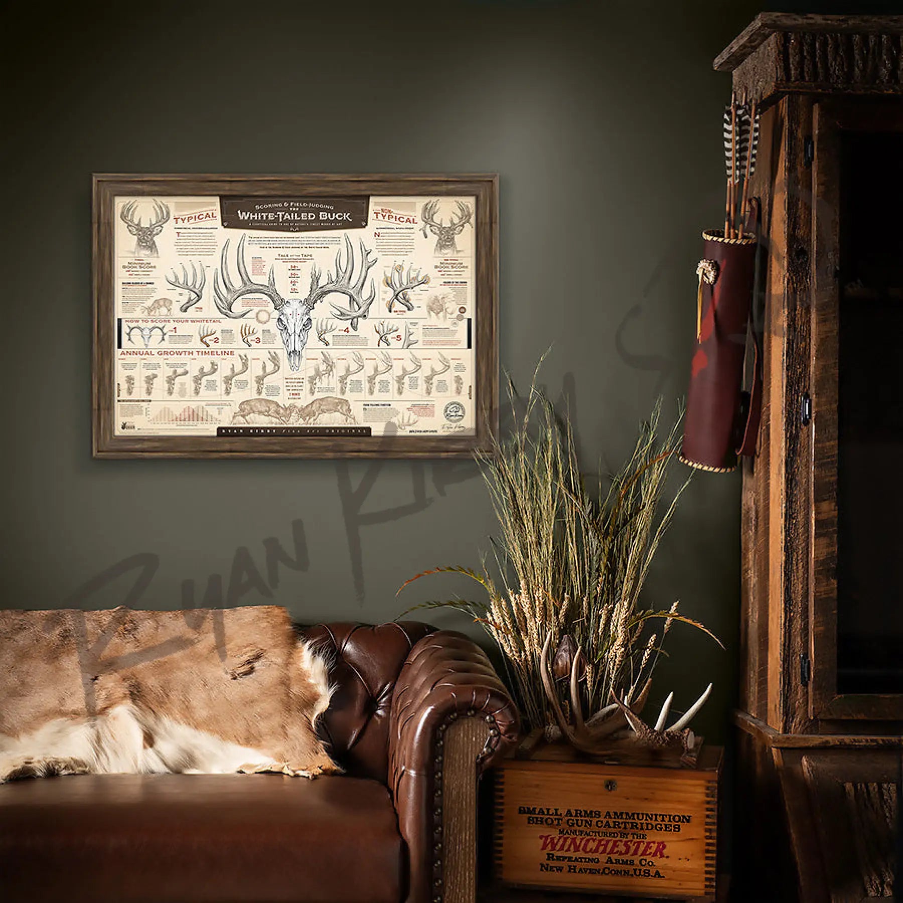 ’The Scoring & Field-Judging Of The White-Tailed Buck’ Paper Art Print