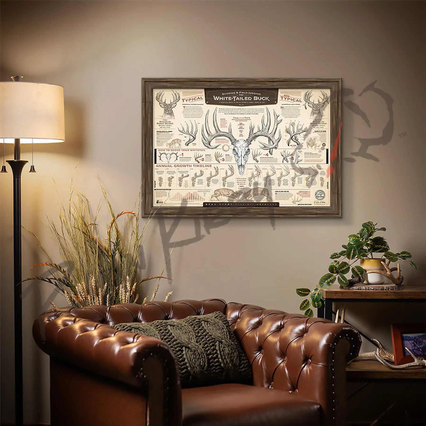 ’The Scoring & Field-Judging Of The White-Tailed Buck’ Paper Art Print