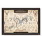 ’The Scoring & Field-Judging Of The White-Tailed Buck’ Paper Art Print Reclaimed Walnut