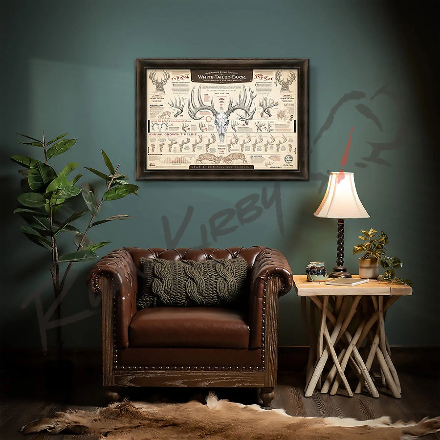’The Scoring & Field-Judging Of The White-Tailed Buck’ Paper Art Print