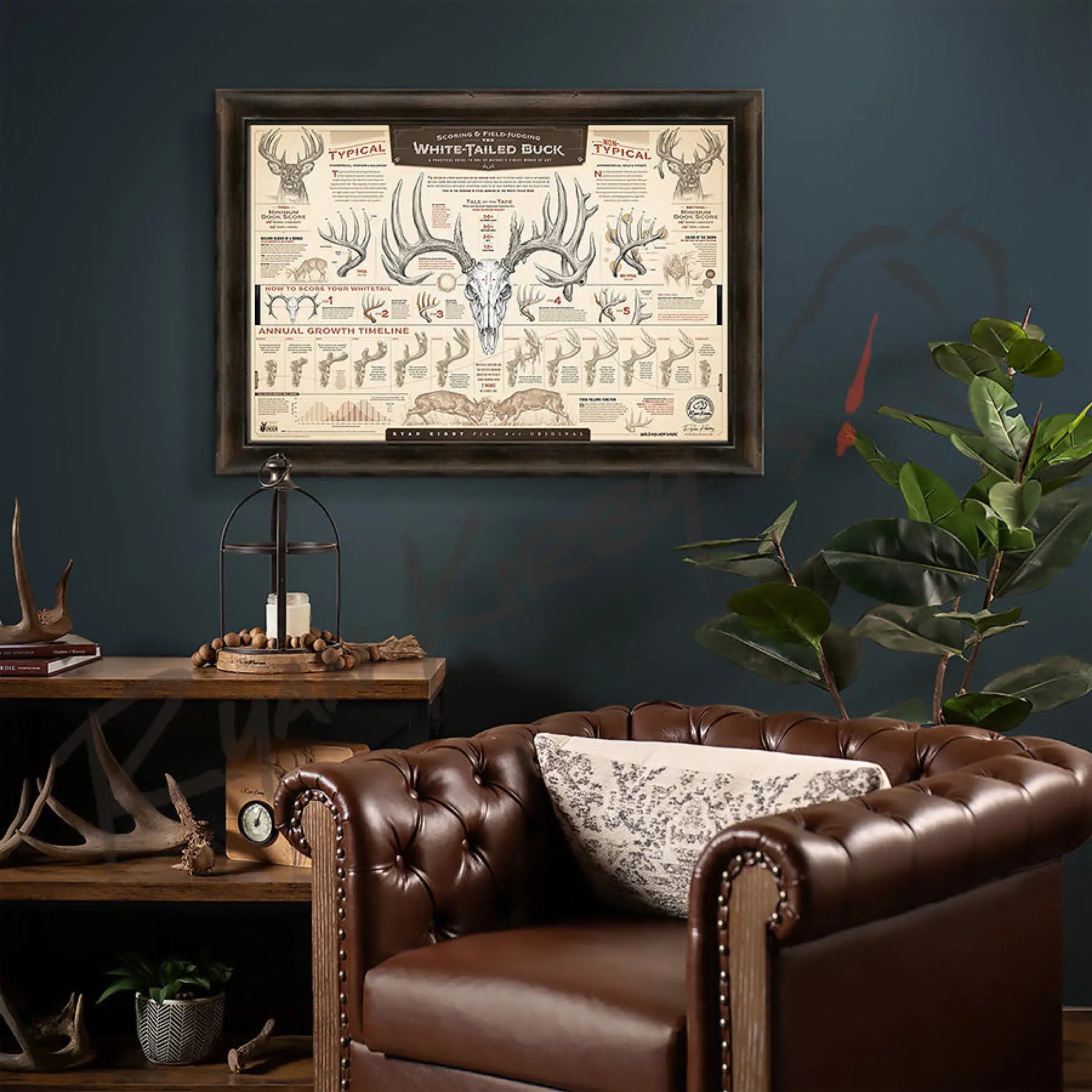 ’The Scoring & Field-Judging Of The White-Tailed Buck’ Paper Art Print