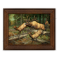 ’Thundering Herd’ Elk Canvas Art Print - Reclaimed Chestnut - Canvas Print