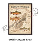 ’Trout Species of the Appalachian Mountains’ Fly Fishing Art Poster - Poster
