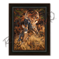 ’Turn and Burn’ White-tailed Deer Canvas Art Print - Midnight Oak - Canvas Print