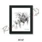 White-tailed Buck Rub Sketch Print Sketch Paper Print